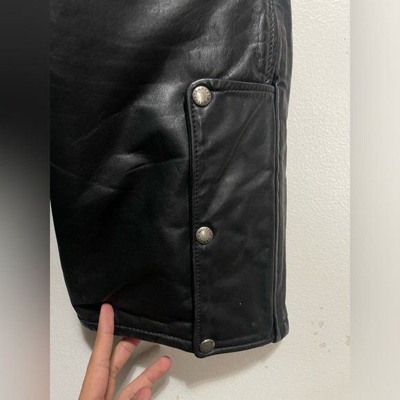 Wolf Of Canada Leather Overalls Motorcycle Pants Size Large - Picture 5 of 13